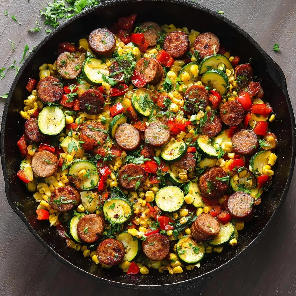 Sausage and Veggies Skillet - 30 Minute, One-Pan Meal Recipe