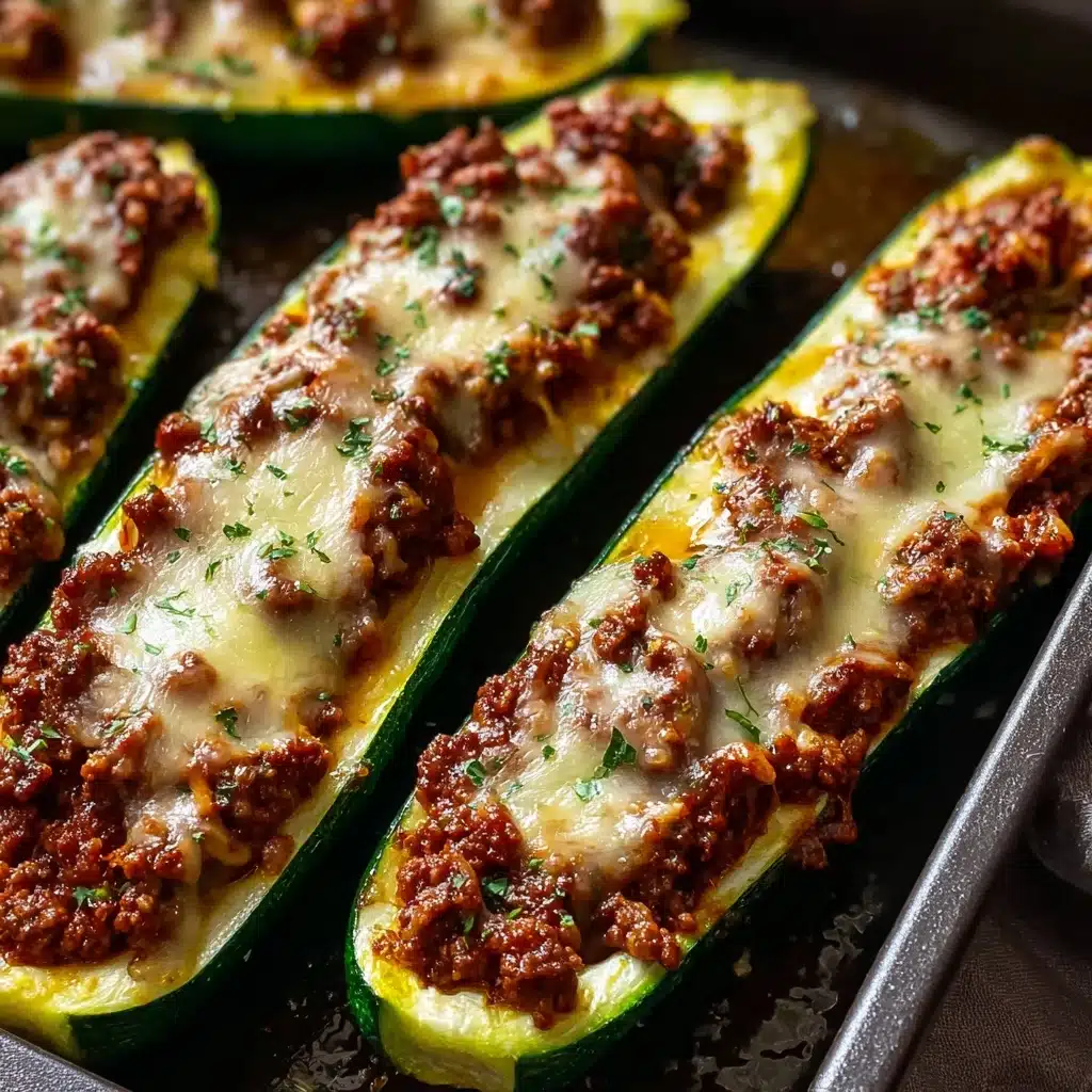 Easy Ground Beef Zucchini Boats (Healthy and Delicious) Recipe