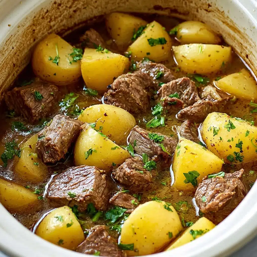 Slow Cooker Steak and Cheddar Potato Casserole Recipe