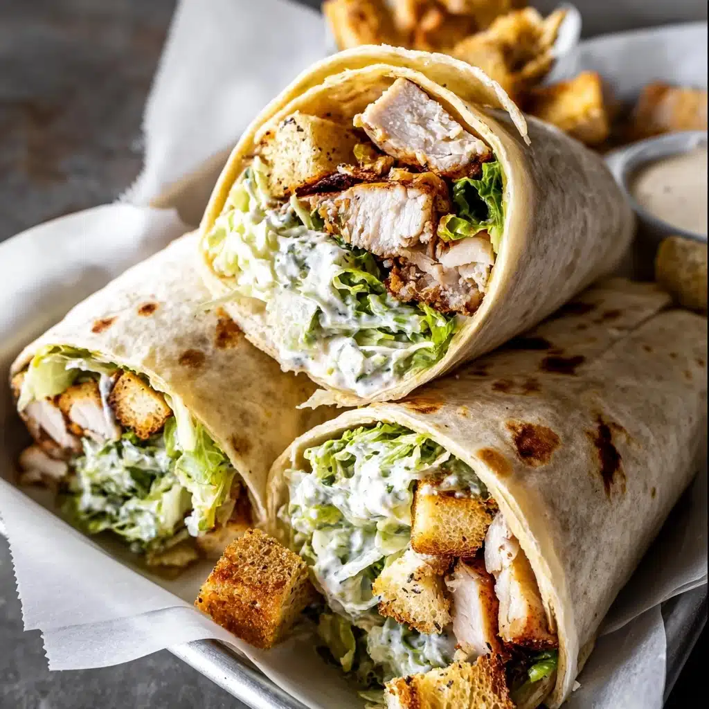 Chicken Caesar Wraps Recipe - Recipe Image