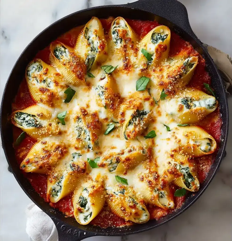 Spinach and Ricotta Stuffed Shells Recipe