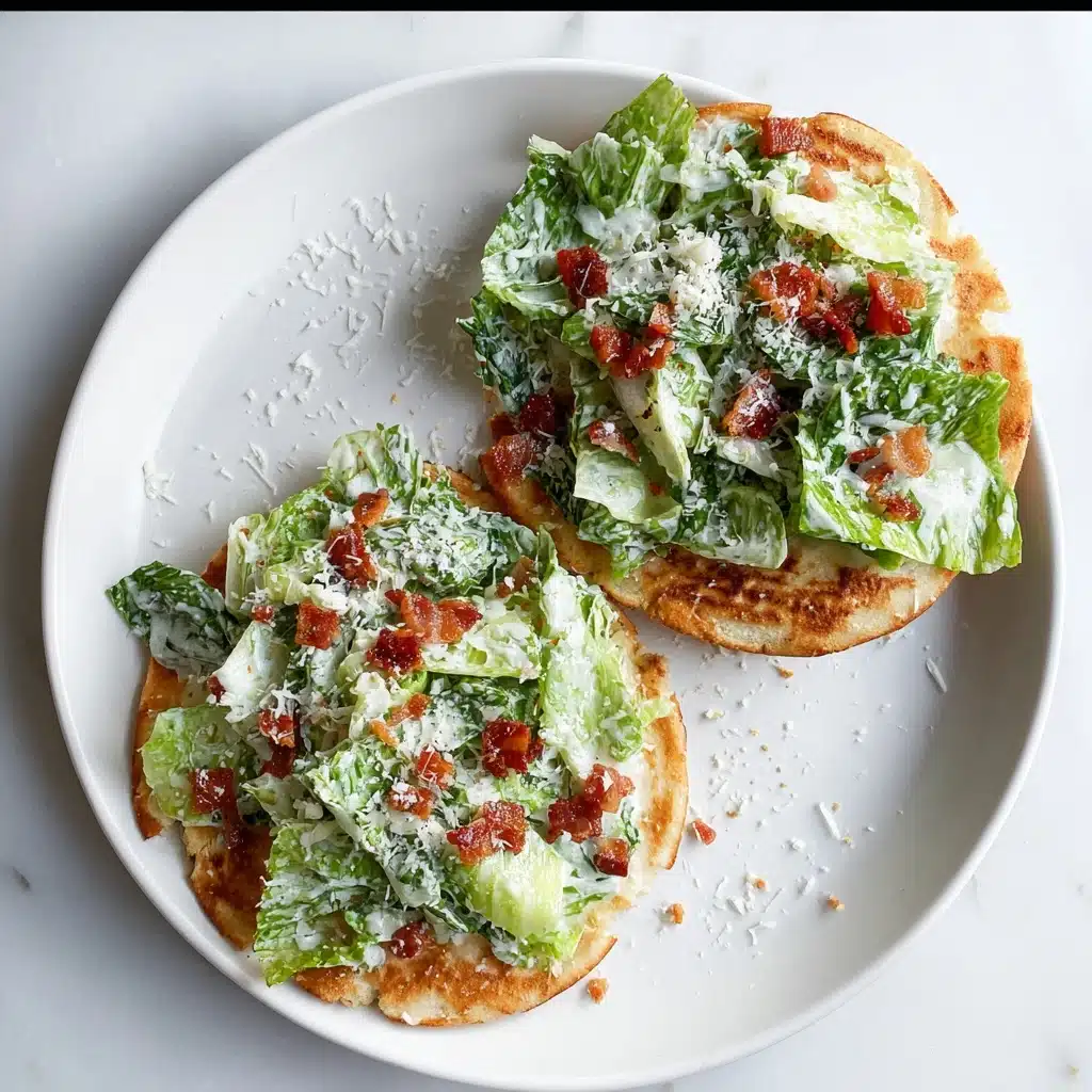 Smash Chicken Caesar Tacos Recipe - Recipe Image