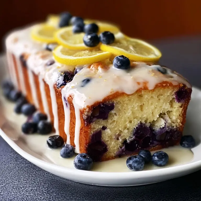 Lemon Blueberry Loaf with Lemon Glaze Recipe