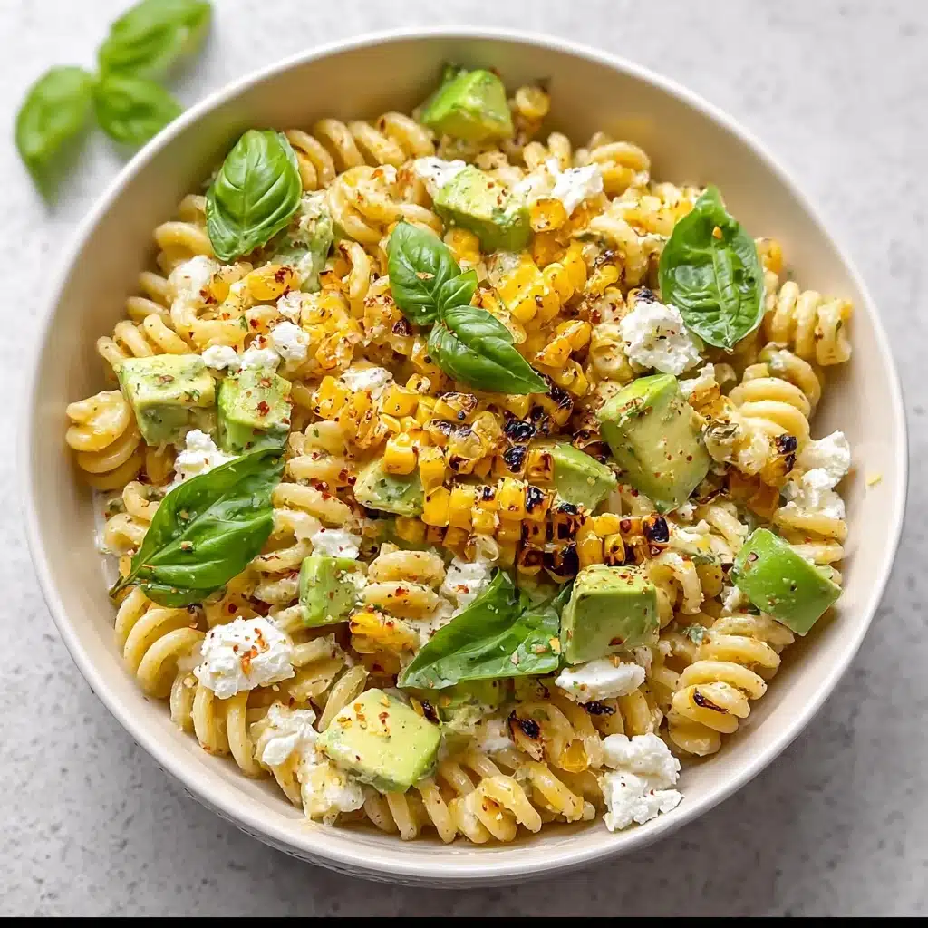 Creamy Street Corn Pasta Salad Recipe - Recipe Image