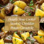 Slow Cooker Steak and Cheddar Potato Casserole Recipe