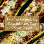 Easy Ground Beef Zucchini Boats (Healthy and Delicious) Recipe