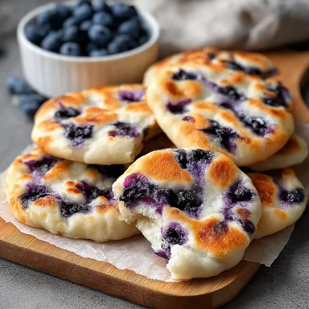 Fluffy Cottage Cheese Blueberry Cloud Bread Recipe