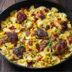 Creamy Chicken and Corn Pasta with Bacon Recipe