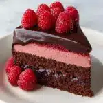 Dark Chocolate Raspberry Mousse Cake Recipe