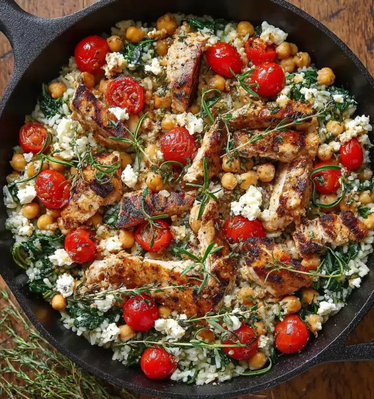 Greek Chicken and Lemon Rice (30 Minutes, One-Pot) Recipe