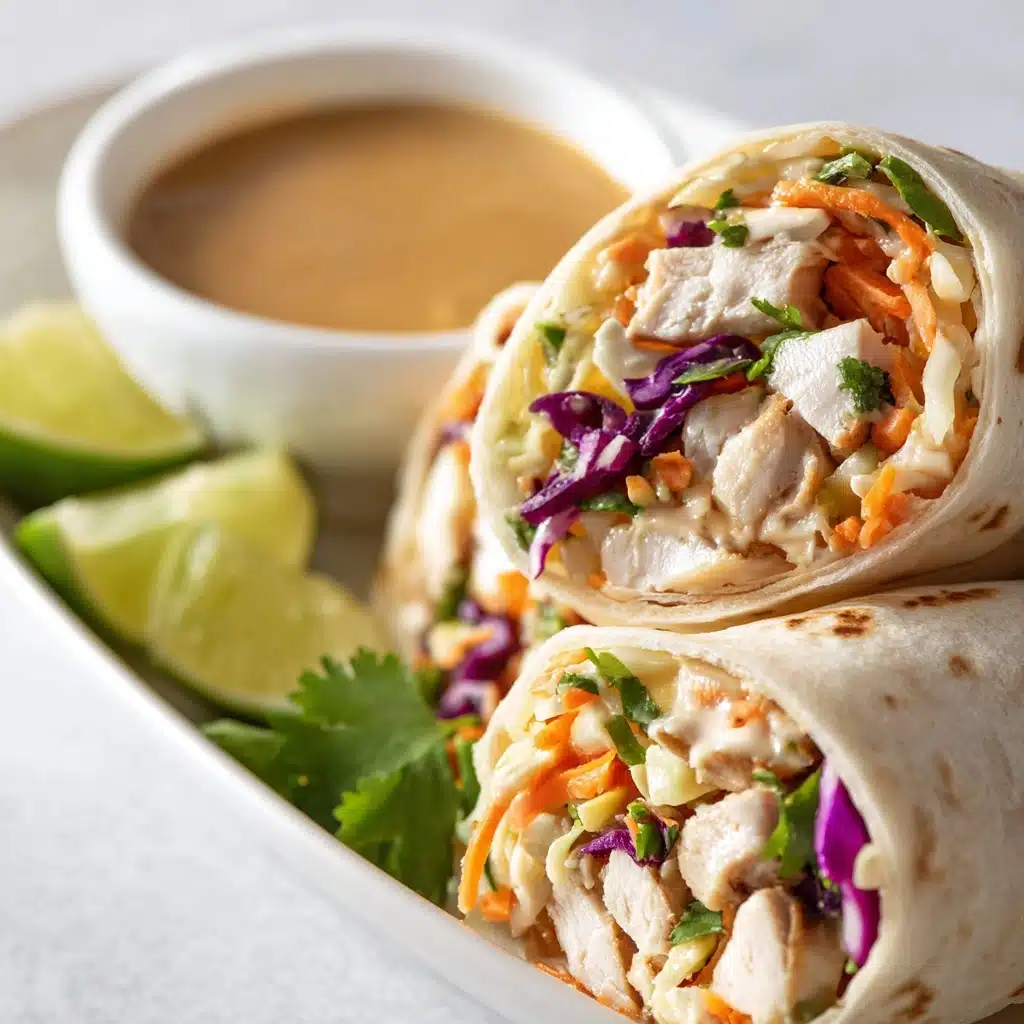 Thai Peanut Chicken Wraps Recipe - Recipe Image