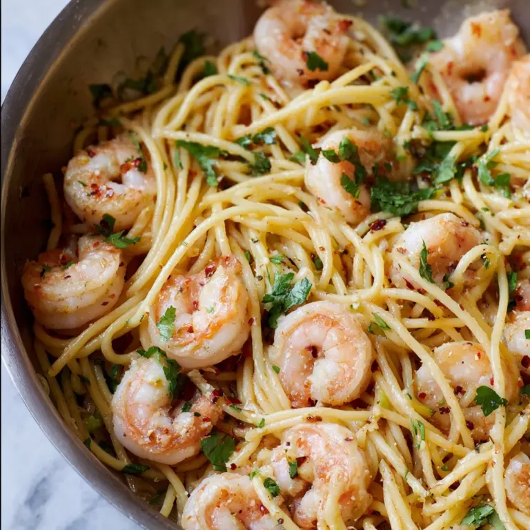 Garlic Butter Shrimp Pasta Recipe