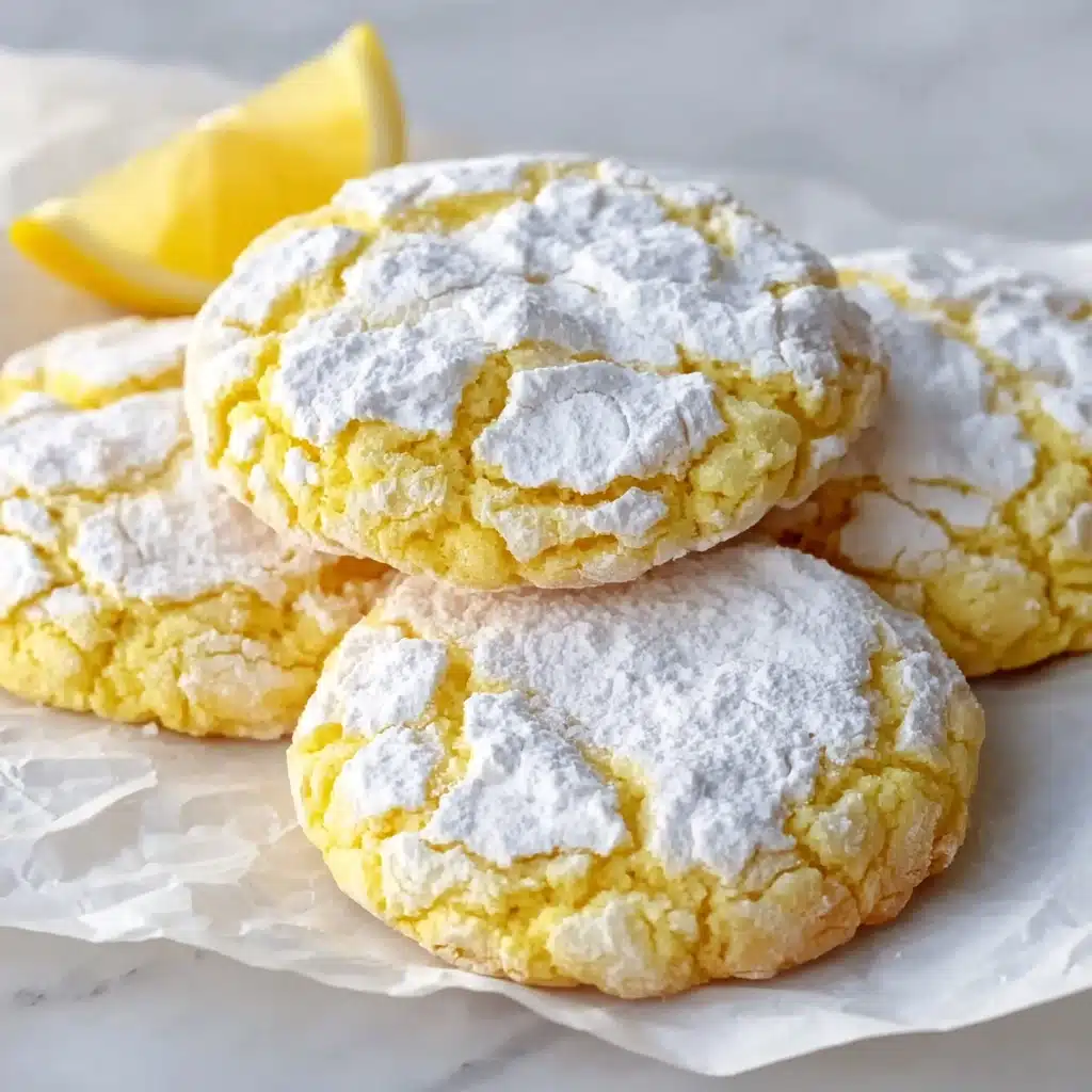 Lemon Crinkle Cookies Recipe - Recipe Image