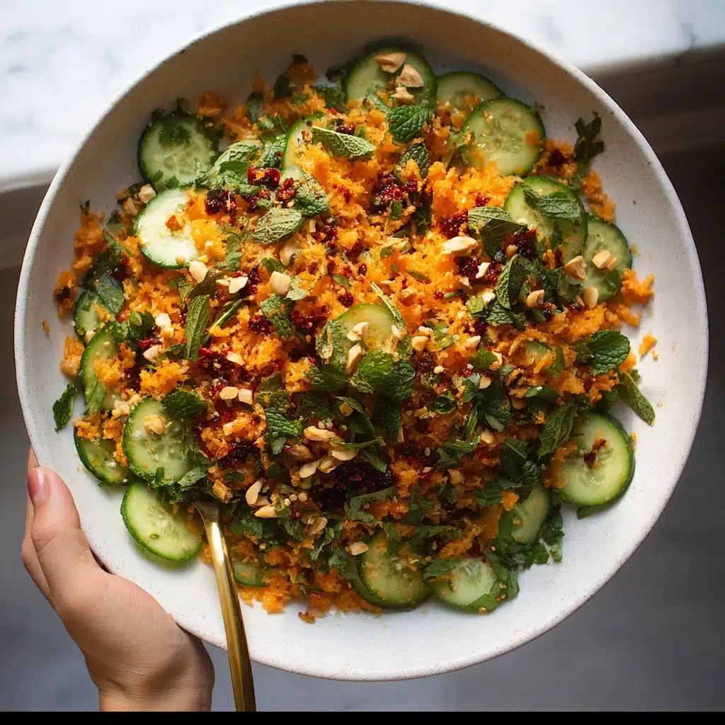 Crispy Rice Salad with Cucumbers and Herbs Recipe