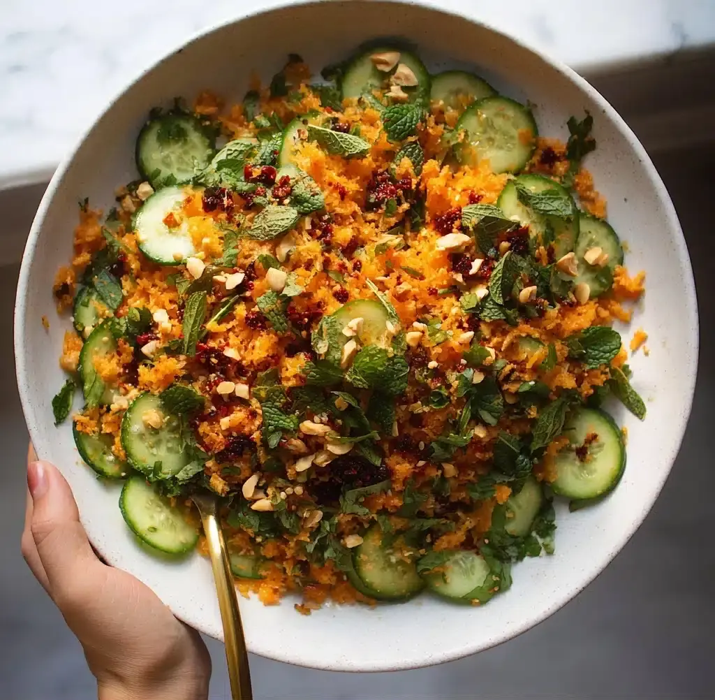 Crispy Rice Salad with Cucumbers and Herbs Recipe - Recipe Image