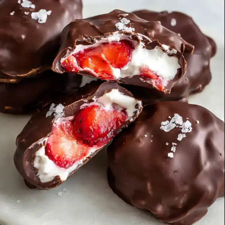 Chocolate Strawberry Frozen Yogurt Bites Recipe
