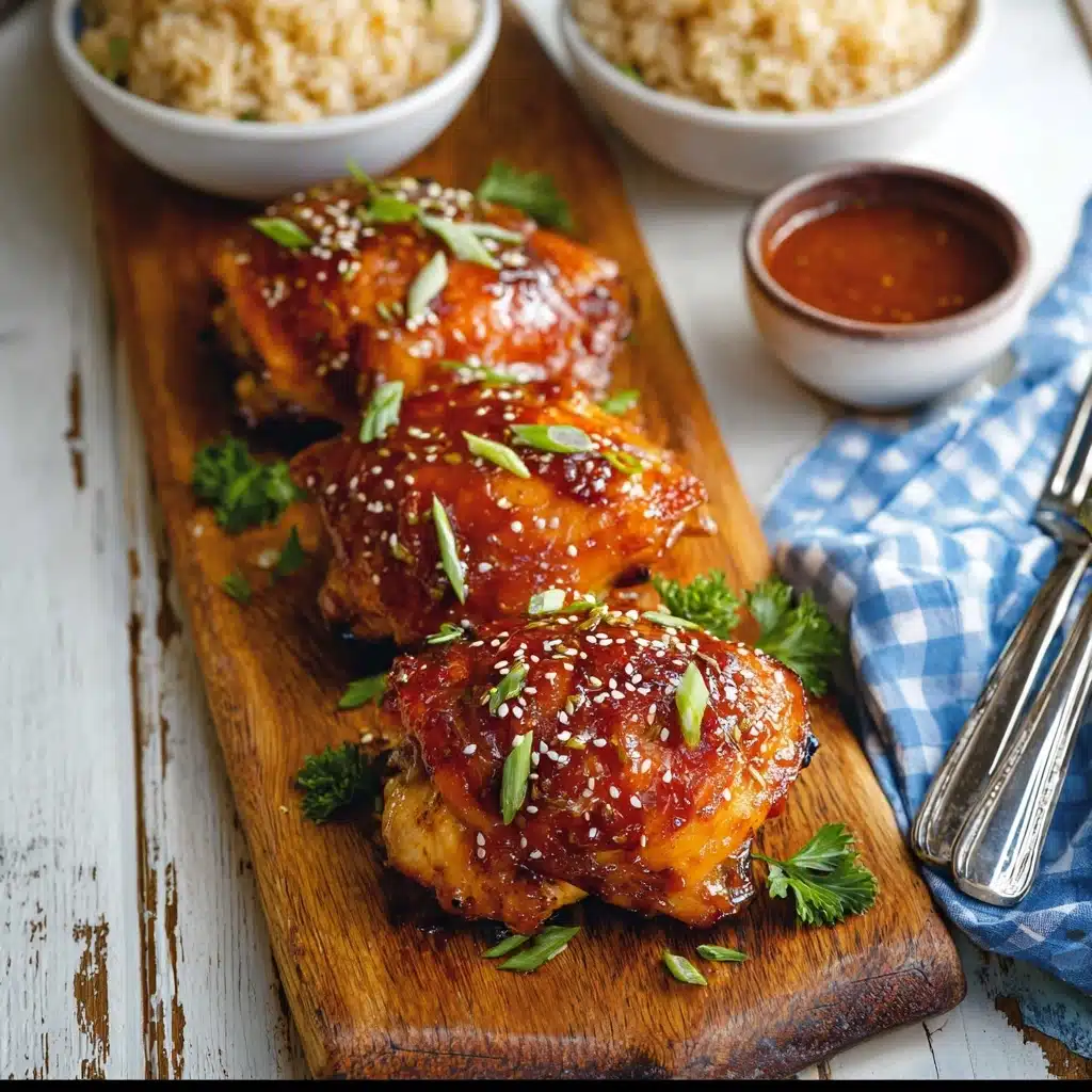 Instant Pot Honey Garlic Chicken Thighs Recipe - Recipe Image