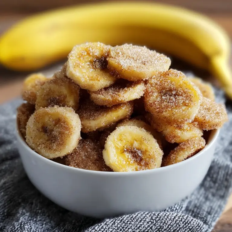 Cinnamon-Sugar Air Fryer Banana Chips Recipe