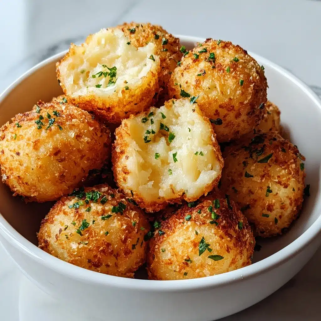 Air Fryer Cheesy Mashed Potato Balls Recipe - Recipe Image
