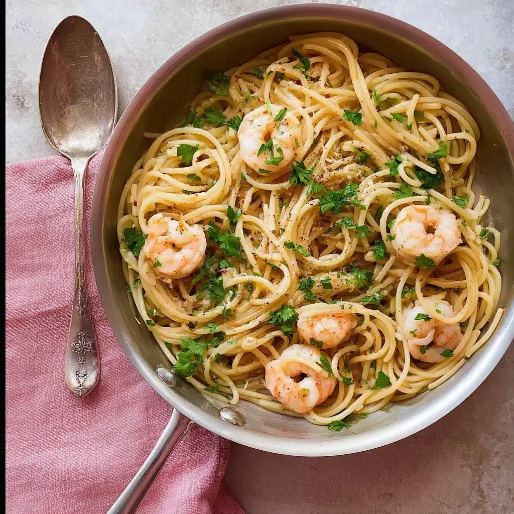 Garlic Butter Shrimp Pasta Recipe - Recipe Image