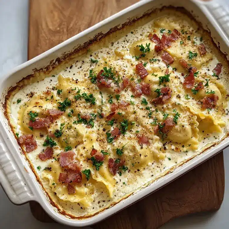 Olive Garden-Inspired Ravioli Carbonara Recipe