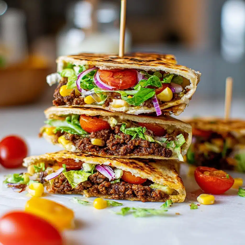 Crunchy Beef Tortilla Folded Wrap Recipe