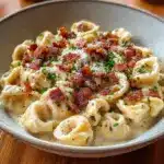 Creamy Tortellini Carbonara Recipe