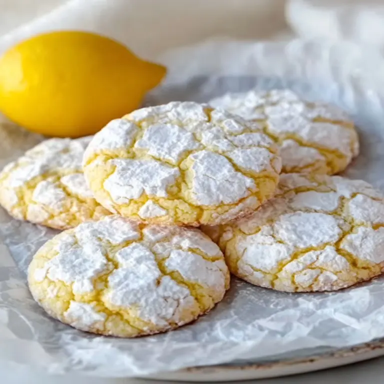 Lemon Crinkle Cookies Recipe
