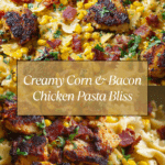 Creamy Chicken and Corn Pasta with Bacon Recipe