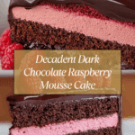 Dark Chocolate Raspberry Mousse Cake Recipe