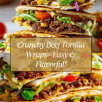 Crunchy Beef Tortilla Folded Wrap Recipe
