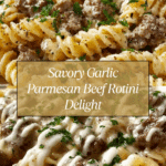 Beef and Rotini in Garlic Parmesan Sauce Recipe