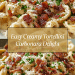 Creamy Tortellini Carbonara Recipe